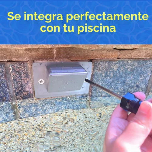 Vista 4 de The Skimmie Protector contra salpicaduras, reduce la pérdida de agua con protector contra salpicaduras para piscinas, fácil de instalar y reemplazo
