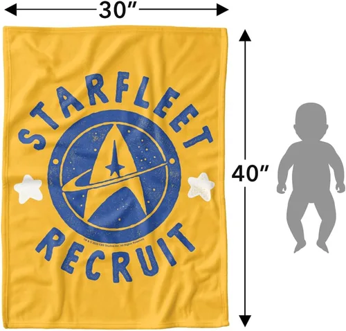 Vista 6 de LOGOVISION Star Trek - Manta ligera para bebé, 30 x 40 pulgadas, estampado unisex para bebés, niñas y niños