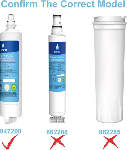 Vista 2 de 847200 Filtro de agua de repuesto para Fisher & Paykel 847200 (paquete de 2)