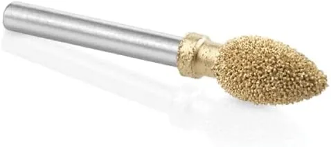 Vista 2 de Kutzall Original Flame Rotary Burr, 1⁄8" Shaft, Fine - Wood Carving Bit for Dremel, Foredom, DeWalt, Milwaukee. Abrasive Tungsten Carbide, 1⁄4