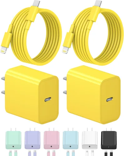 Vista 10 de Cargador para iPhone de carga rápida USB C, cargador tipo C, carga iPad con cable de carga C de 6 pies, compatible con iPhone14/14 Pro Negro