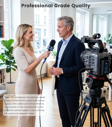 Vista 8 de Cable XLR a 0.138 in de 3.3 pies, desequilibrado, regular, hembra, XLR a conector estéreo de 1/8 pulgadas, cable de micrófono auxiliar para teléfono