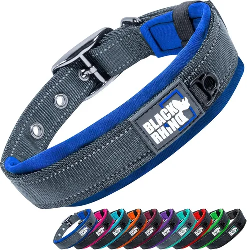 Vista 9 de Black Rhino Collar de perro para perros grandes - Collar de perro ajustable, reflectante y resistente de alta calidad con acolchado ultrasuave