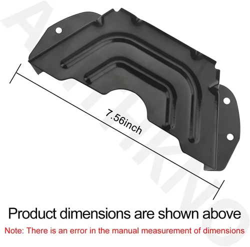 Vista 3 de 783-06424A-0637 - Cubierta de cinturón de cubierta negra compatible con MTD/Craftsman/Troy-Bilt/Husky cortacésped de 42 pulgadas y 46 pulgadas