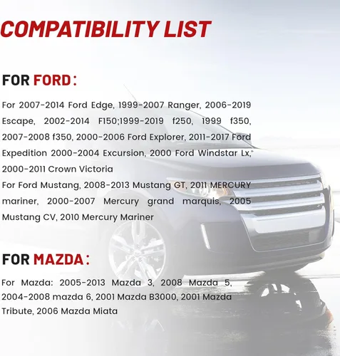 Vista 2 de RED WOLF - Arnés de cableado para altavoces de puerta delantera y trasera de auto compatible con Ford F150/250 Escape, Mustang, Mercury 2000-2014