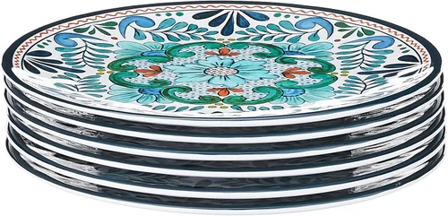 Certified International - 20286Set/6 Certified International Talavera - Platos de ensalada/postre de 9 pulgadas, juego de 6, 9 pulgadas, multicolor