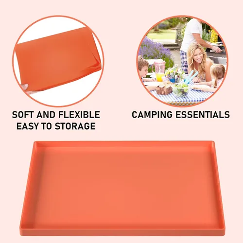 Vista 7 de Alfombrilla de silicona para parrilla Blackstone – Cubierta de Griill de 28 pulgadas, accesorios para parrilla Blackstone cobertura completa, grado