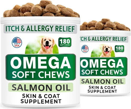 Vista 10 de Bark&Spark Aceite de pescado para perros – Omega-3 natural – Apoyo para la piel y el pelaje – Suplemento alimenticio líquido para mascotas – EPA