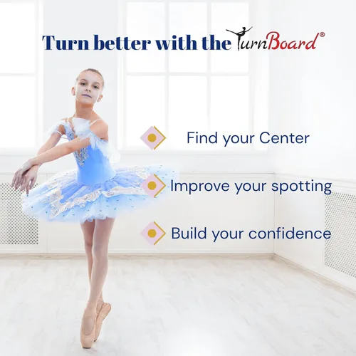 Vista 8 de Ballet Is Fun TurnBoard® – The Original Ballet Turning Board Improve Balance, Spotting & Confidence Made in The USA