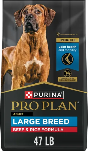 Vista 12 de Purina Pro Plan Alimento seco para perros de raza grande con alto contenido de proteínas con probióticos para perros, fórmula de ternera y arroz