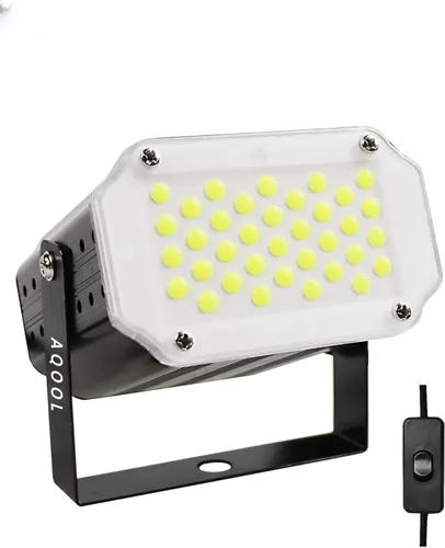 Luz estroboscópica blanca, 36 luces LED estroboscópicas superbrillantes, activadas por sonido y control de velocidad de flash, mini luces