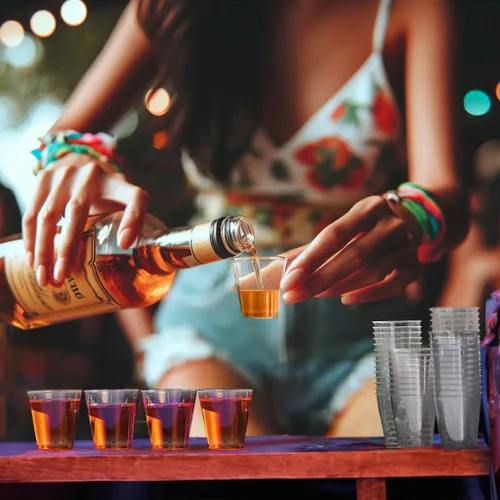 Vista 4 de Party Essentials Disposable Hard Plastic Shot Shooter Glasses Tasting Cups, 100-Count, 2-Ounce Clear