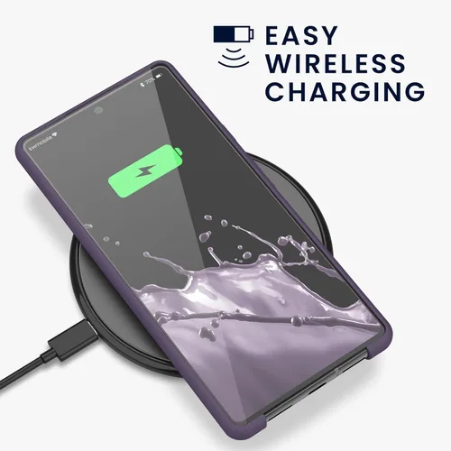 Vista 109 de kwmobile Funda Compatible con Google Pixel 6 Pro - Funda de teléfono de silicona TPU con acabado suave - Azul Arrecife