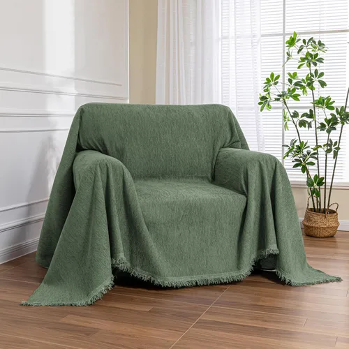 Vista 37 de MEETSKY Funda de sofá para sofá de cojines, protector de muebles de sofá, fundas de sofá de chenilla, fundas de sofá seccional para mascotas, funda
