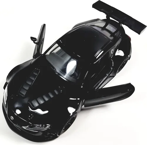 Vista 3 de KiNSMART Toyota GR Supra Concept Racing Edition 1/36 Escala Diecast Coche de Carrera (Negro)