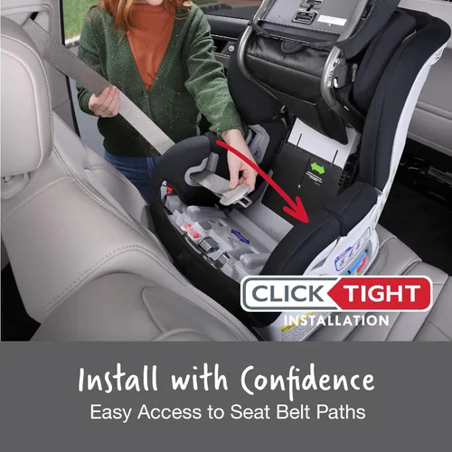 Vista 3 de Britax Marathon Clicktight - Asiento convertible para automóvil, SafeWash, color negro Mod