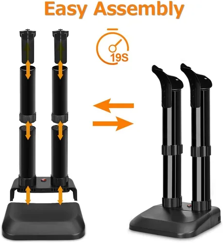 Vista 4 de TRUSTECH Secador de zapatos eléctrico - Secador de botas con control de interruptor, secado rápido y protección contra sobrecalentamiento