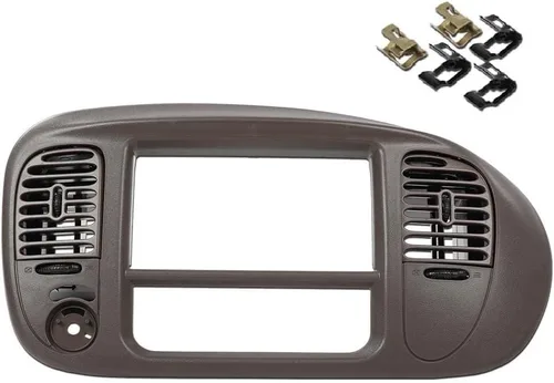 Vista 19 de PIT66 Bisel de Almohadilla de Tablero Negro Compatible con Ford F150 1997-2003/ Compatible con Ford Expedition 1997-2003