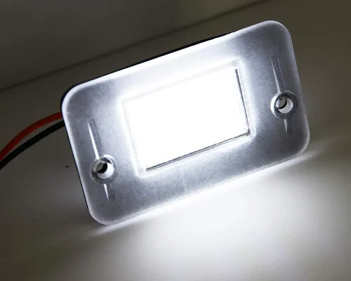 Vista 3 de 2 unids para L.and R.over Discovery 1994-2004 1 2 pares LED placa lámpara de alta potencia color blanco bombillas traseras