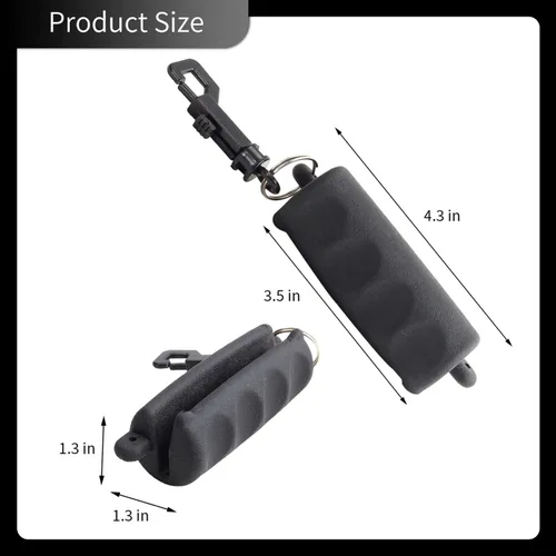 Vista 2 de Tirador de flechas de tiro con arco para mano con clip para cinturón para práctica de tiro (paquete de 3)
