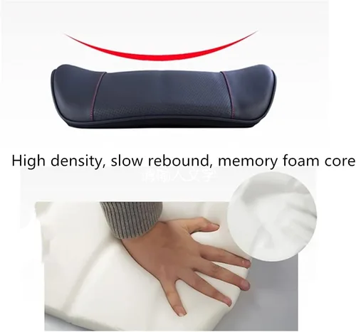 Vista 6 de ZHONGLI Almohada de apoyo lumbar de espuma viscoelástica, cojín de apoyo de espalda media/inferior, utilizado para asientos de automóvil, sillas
