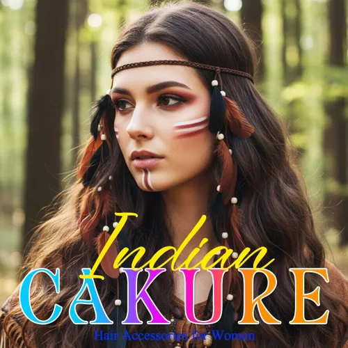 Vista 3 de CAKURE Diadema de plumas bohemias, diadema gitana, diadema hippie india, accesorios para el cabello para mujer