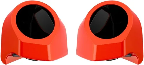 Vista 345 de Advanblack Alpine Green Tour Pack - Paquete de altavoces de 6.5 pulgadas, carcasa de audio trasera, color a juego, ajuste Harley King Tour Pack