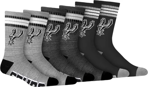 Vista 16 de Ultra Game Men's NBA Official Athletic Cushioned Secure Fit Team Crew Socks-3 Pack