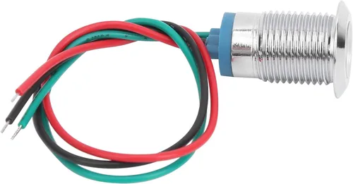 Vista 8 de Marhynchus 4 juegos de luces indicadoras LED precableadas LED redondas, impermeables, luz de 2 colores, electrodo de ánodo común de 12-24 V 0.472 in