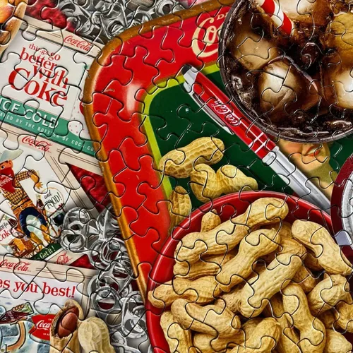 Vista 6 de Springbok 's Rompecabezas de 1500 piezas Coca-Cola mesa de coleccionista - Hecho en Estados Unidos