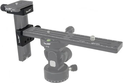 Vista 7 de Haoge CP-20 - Soporte de adaptador de abrazadera de tornillo con tres pares de agujeros de 0.787 in para sistema de soporte de bricolaje con placas