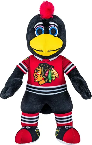 Vista 14 de Bleacher Creatures Anaheim Ducks Wild Wing - Figura de peluche de mascota de la NHL de 10 pulgadas (uniforme triangular verde azulado), una mascota