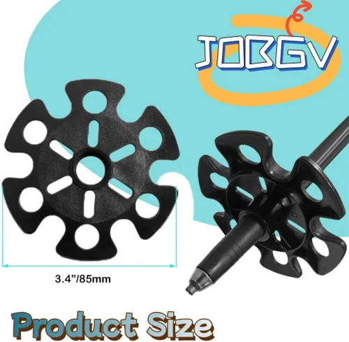 Vista 2 de Puntas para bastón, cesta de esquí de barro extraíble, cesta de copo de nieve, cesta de esquí de barro extraíble, accesorio de repuesto