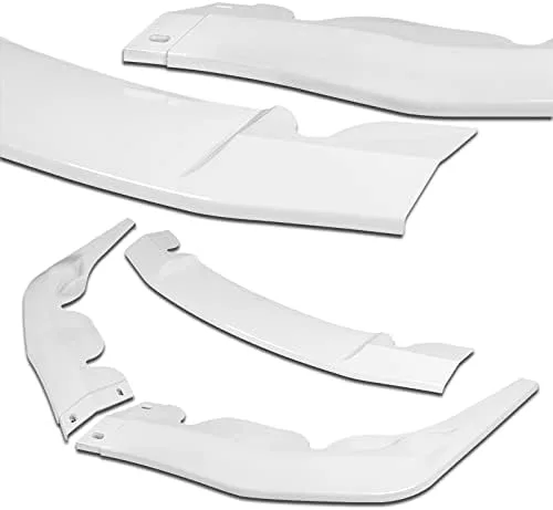 Vista 2 de Kit de 3 bordes de parachoques delantero compatibles con Toyota Supra A90 2019-2021, alerón de protección con moldura divisora estilo STP, difusor