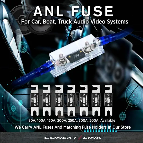 Vista 8 de ANL80-5 80 A Amp ANL Fusible de hoja niquelado paquete de 5