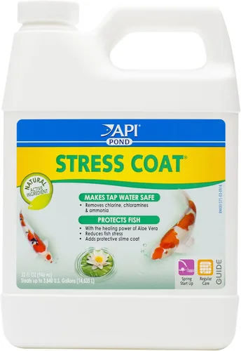 Vista 8 de API POND STRESS COAT - Acondicionador de agua para estanque, botella de 1 galón