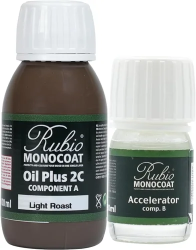 Vista 48 de Rubio Monocoat Tinte y Acabado para Madera 650 pies² - Blanco 5% Oil Plus 2C Secado Rápido, Aceite para Madera de Linaza Ecológico para Uso