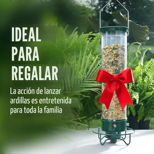 Vista 10 de Comederos para pájaros a prueba de ardillas Droll Yankees para exteriores - YF-M - Flipper, perchas plegables, capacidad de semillas de 5 libras