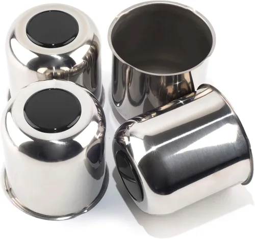 Vista 23 de 4 tapas centrales de rueda de remolque de 3.19 pulgadas, diámetro de 3.19 pulgadas, 3.62 pulgadas de alto, tapa de cubo de acero inoxidable