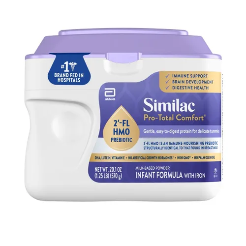 Similac Fórmula infantil Pro-Total Comfort con hierro, envase de 20.1 oz