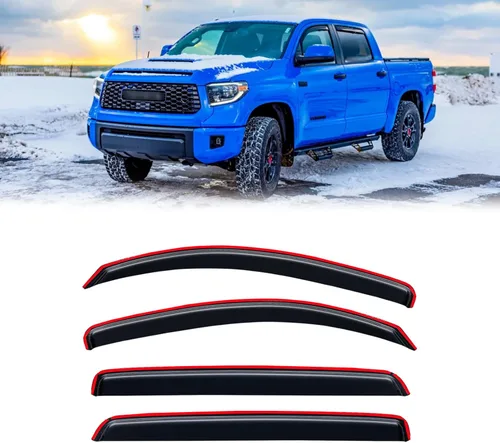 Vista 37 de Visera de ventana para Jeep Cherokee 1984-2001 (Excluye Modelo Limited), Protectores Guards Shields de lluvia de canal exterior, Deflector