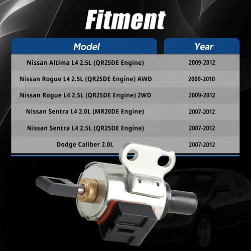 Vista 4 de 𝙉𝙀𝙒 Motor de pasos de transmisión CVT 2.0 2.5 para 2009-2012 Nissan Altima Rogue SL SV AWD, 2007-2012 Sentra Dodge Caliber 2.5L 2.0L 4 cilindros