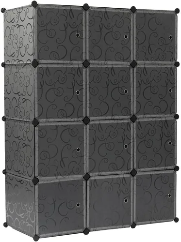 Vista 2 de Cube Storage -13.8"x17.7" Depth Cube (12 Cubes) Organizer Shelves Clothes Dresser Closet Storage Organizer Cabinet Shelving Bookshelf Toy Organizer