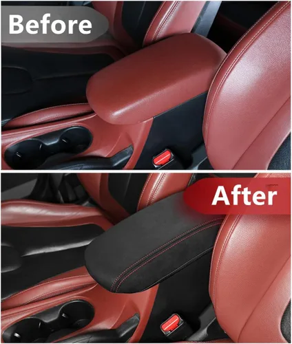 Vista 2 de JUIVEEL 1 funda de espuma viscoelástica para consola central, cojín para reposabrazos de automóvil, compatible con accesorios de línea Hyundai