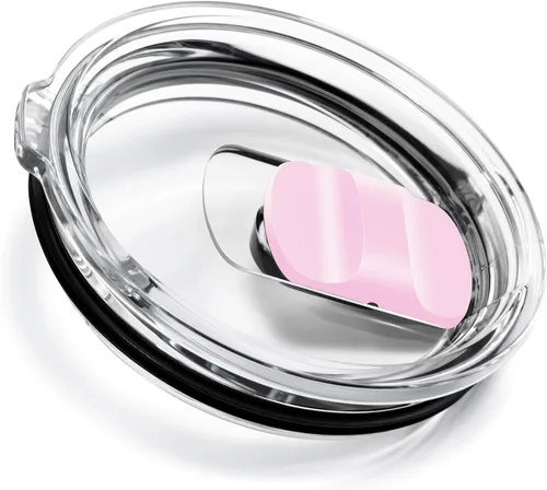 Vista 23 de Vaso de 20 onzas, tapas de repuesto compatibles con YETI Rambler de 16/20 onzas, taza apilable de 24 onzas, taza con popote de 25 onzas, sin BPA e