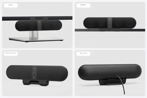 Vista 7 de Altavoces de computadora para monitor de computadora de escritorio, enchufe USB, con cable, barra de sonido de computadora para PC, altavoces