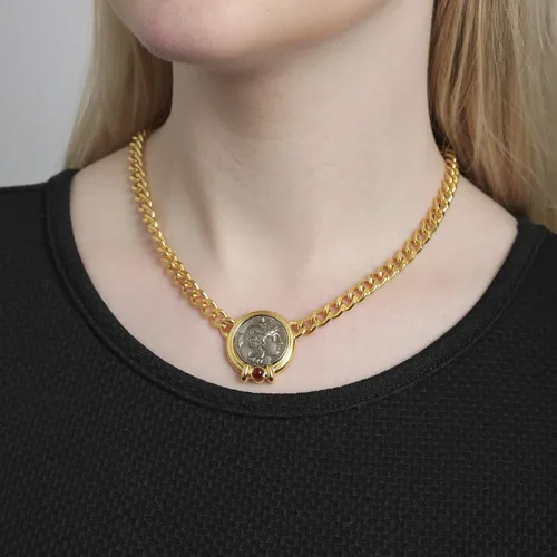 Vista 3 de Ben-Amun - Colección de monedas romanas de Nueva York, joyería de moda, collar, anillo, pulsera, chapado en oro 24