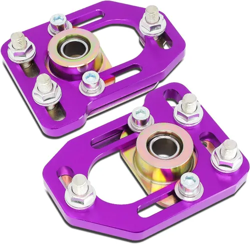 Vista 6 de DNA MOTORING CBK-PLT-FM79-BK Placas de camber/ruedas delanteras negras [para Ford Mustang 79-89]