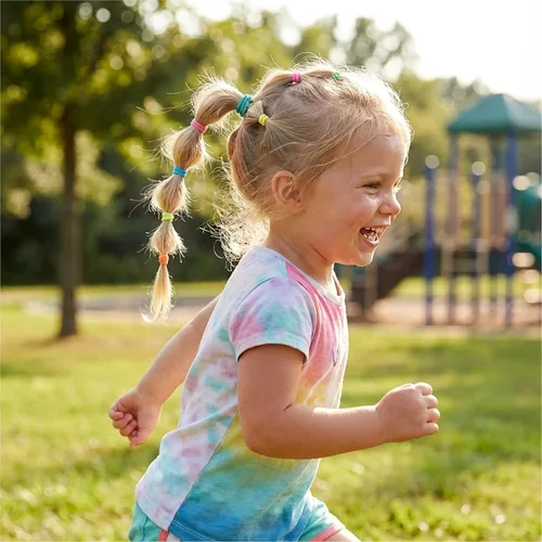 Vista 4 de Goody Ouchless, sin elásticos y metal, libertad, 4 mm, 5,5 pulgadas, 17 unidades, paquete de de 1