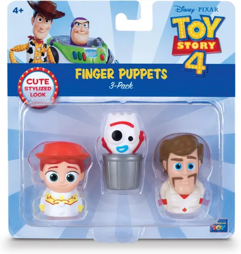 Vista 3 de Toy Story Disney Pixar - Marionetas de 4 dedos, paquete de 3, Jessie, Forky, Duke Caboom